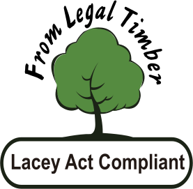Lacey Act Compliant — From Legal Timber