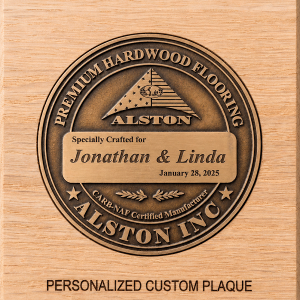 Customized Flooring Plaque
